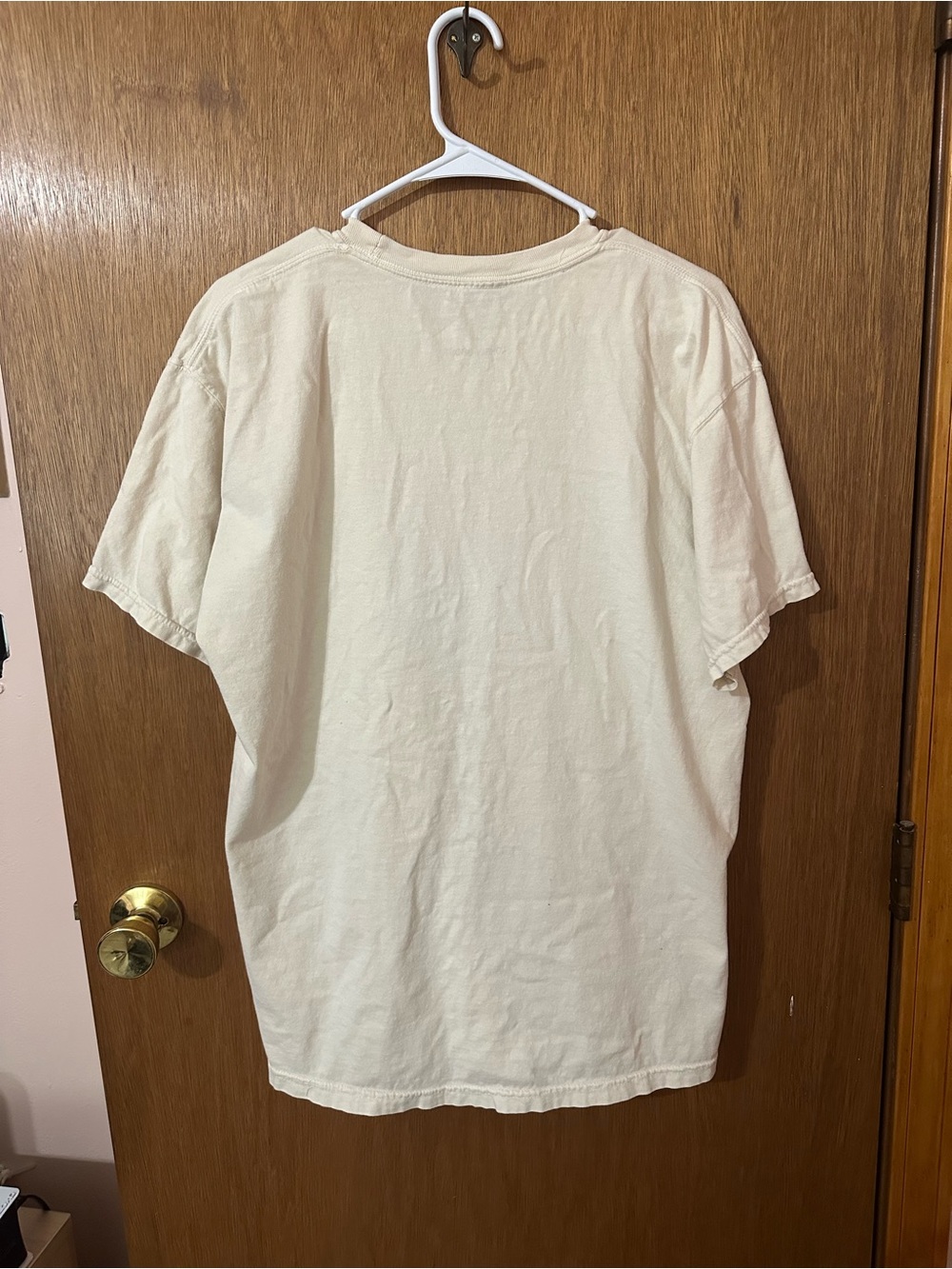 LONELY GHOST Cream Tee with Black Logo and Ghost Graphic - Picture 3 of 6